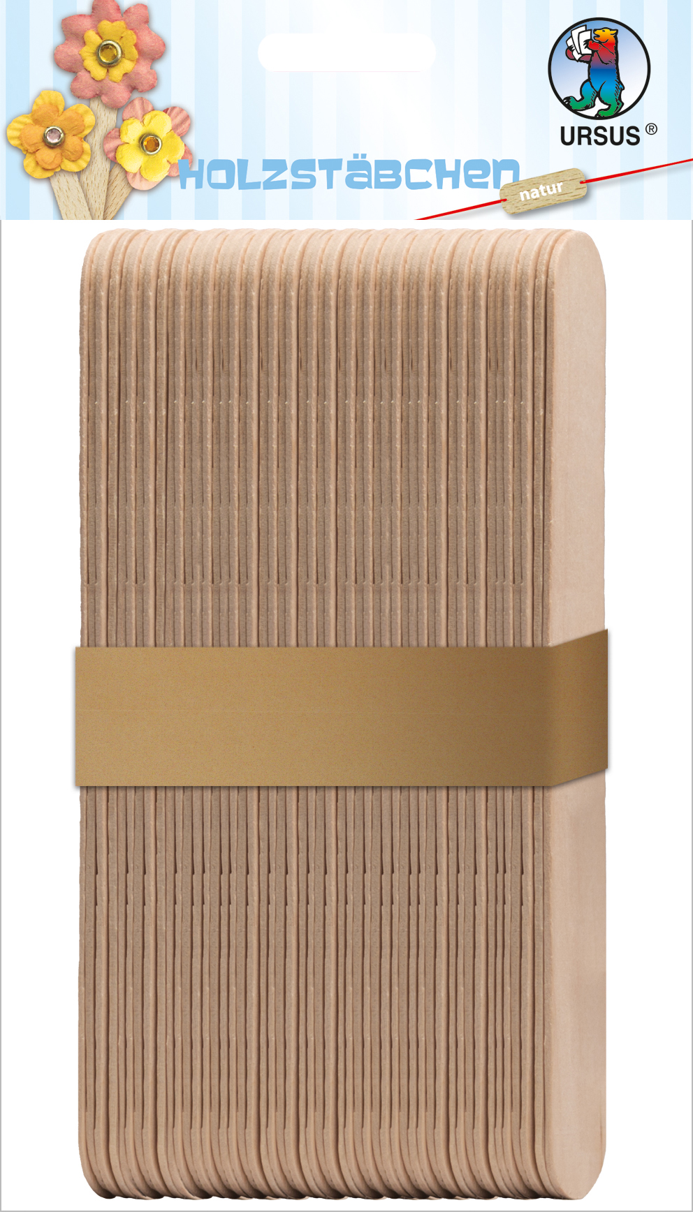 Holzstäbchen 150x18x1,6mm 50pcs